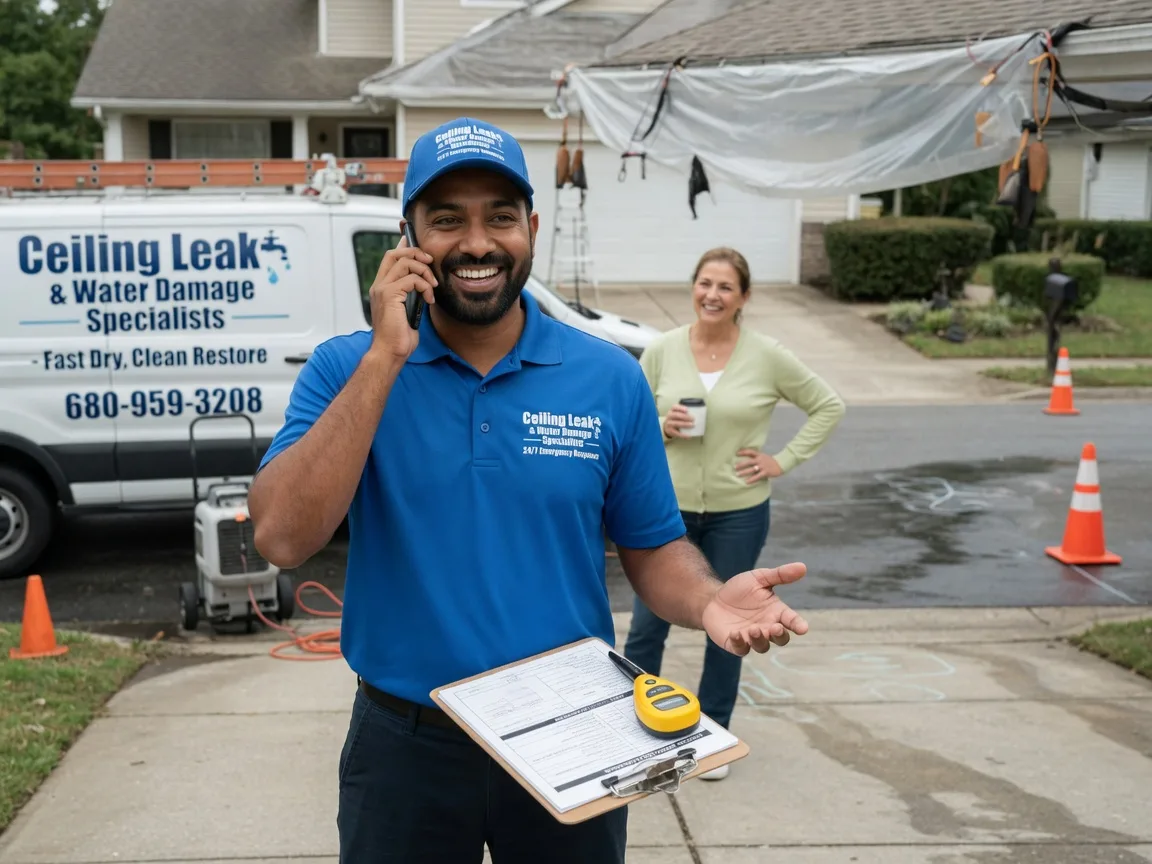 Ceiling Leak Cleanup Upland, NE FAQs